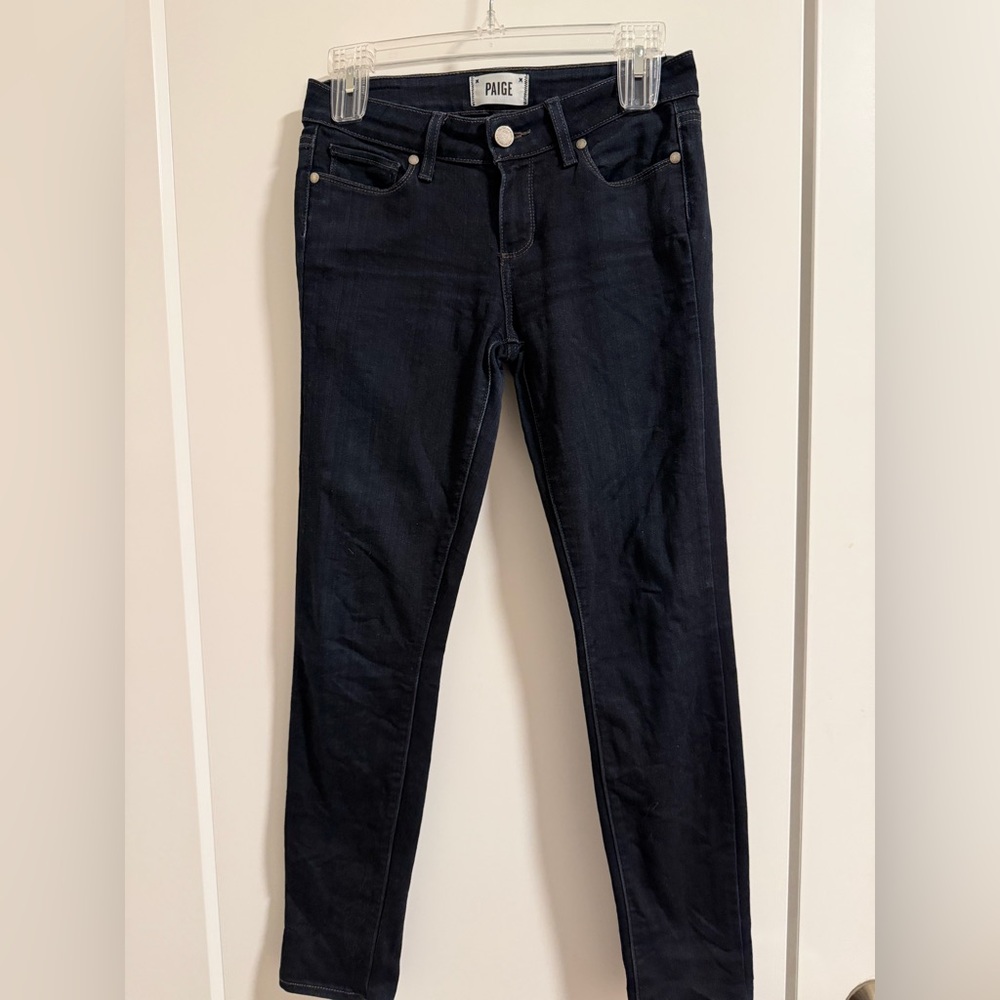 PAIGE Verdugo Ankle Dark Blue Women's Skinny Jeans Size 26